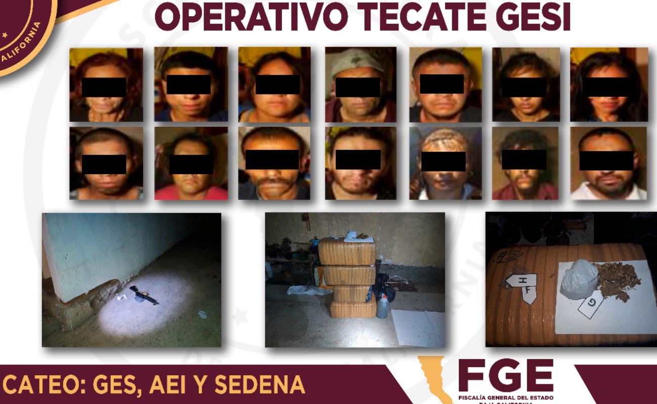 Desmantelan banda criminal en Tecate