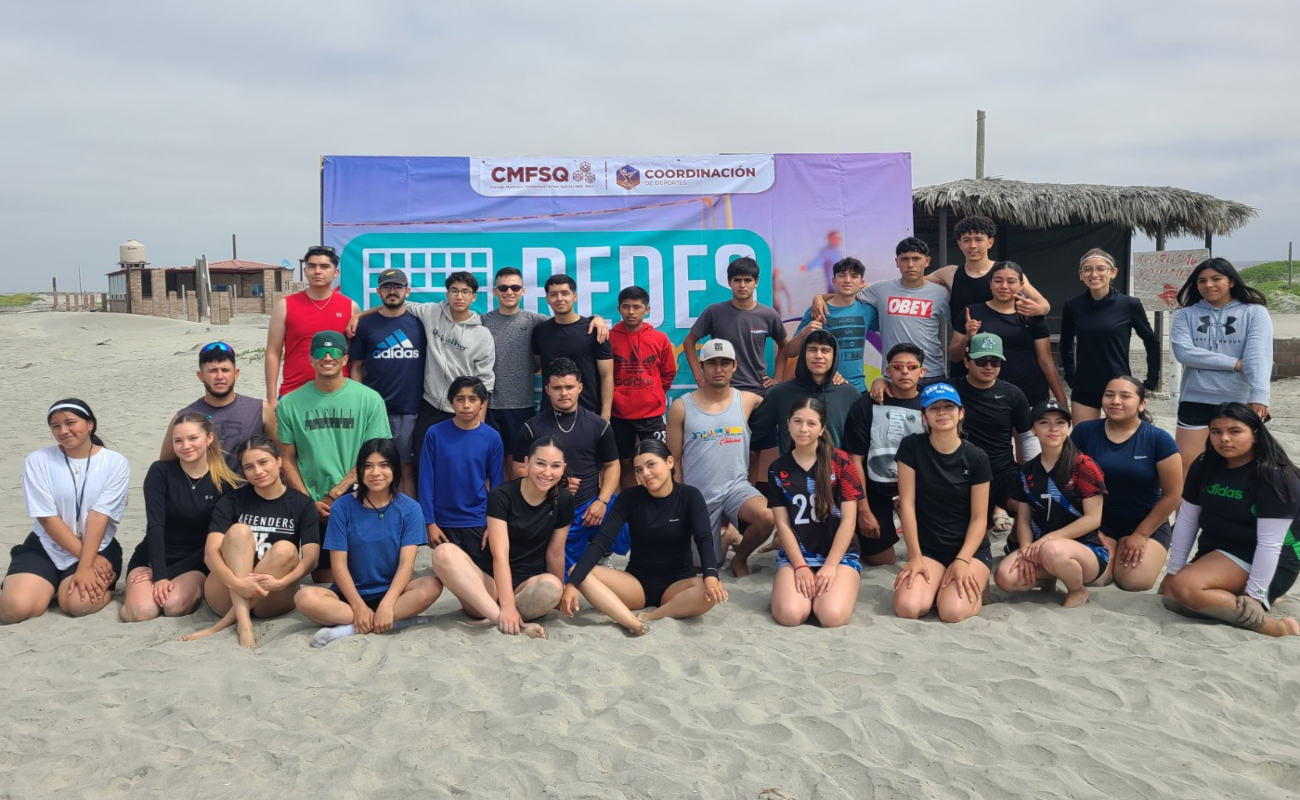 Realiza Concejo Municipal torneo relámpago de voleibol playero en San Quintín