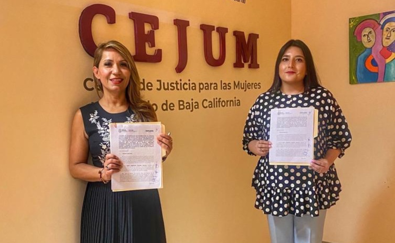 Firma Inmujere convenio con el Centro de Justicia para Mujeres