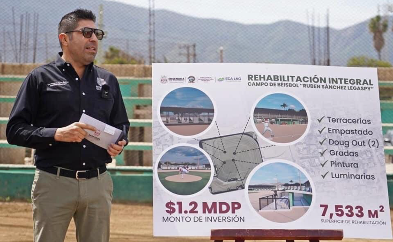 Será abril el mes de la inversión en obra deportiva en Ensenada: Armando Ayala