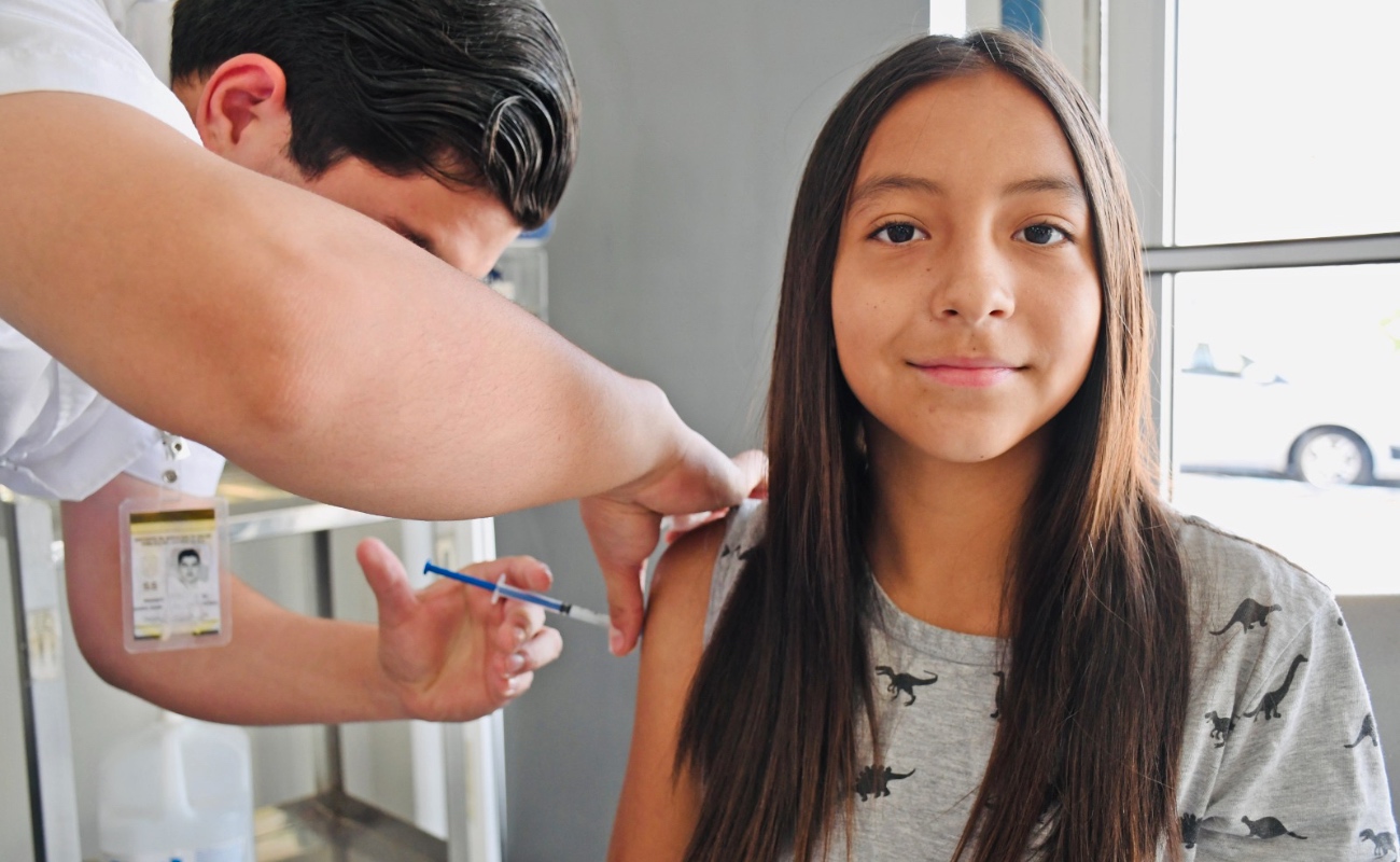 Continúa aplicación de vacuna para niñas y niños contra el Covid-19