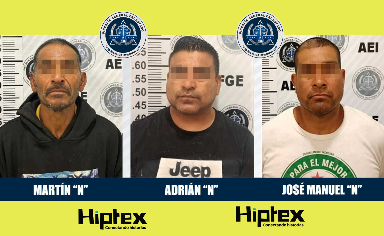 Cumplimenta FGE Tijuana órdenes de aprehensión contra tres sujetos