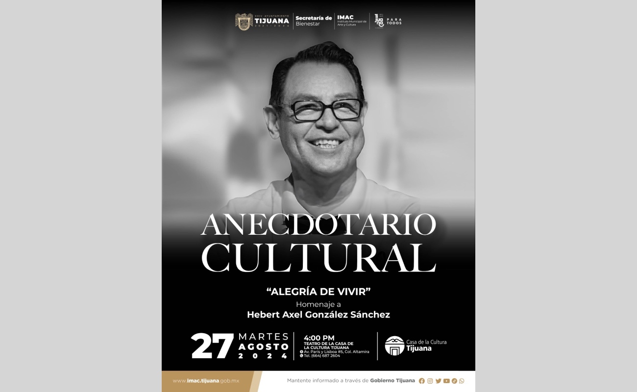 Rendirán homenaje a Herbet Axel en “Anecdotario Cultura”