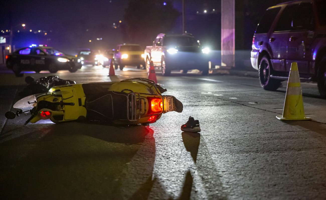 Motociclista muere tras chocar en el Libramiento Sur