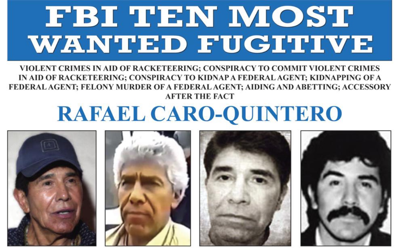 Buscará Estados Unidos extradición inmediata de Caro Quintero