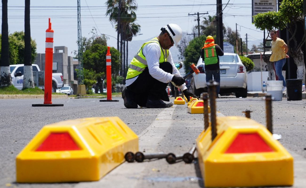 Avanza 40% obra de ciclovía en Ensenada