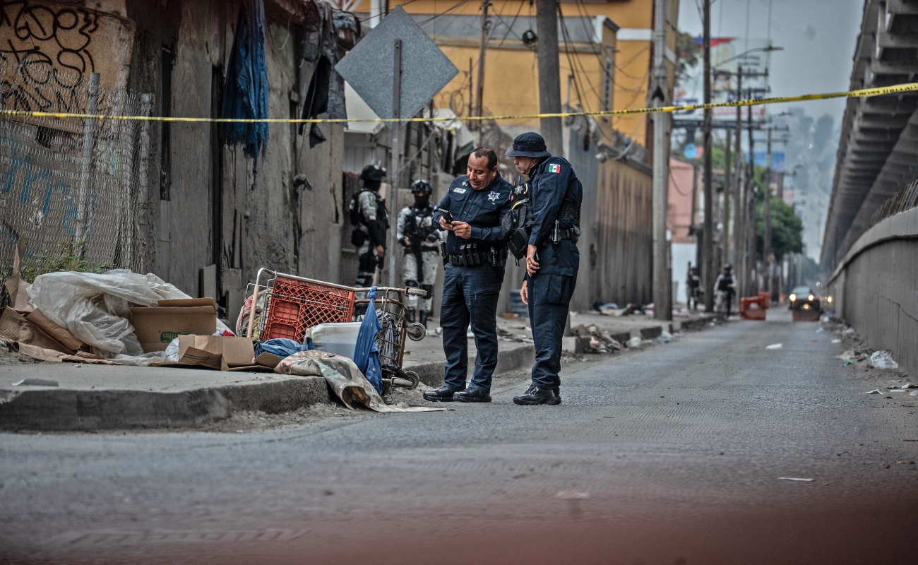 Abandonan carrito de mandado con persona asesinada en la Zona Norte