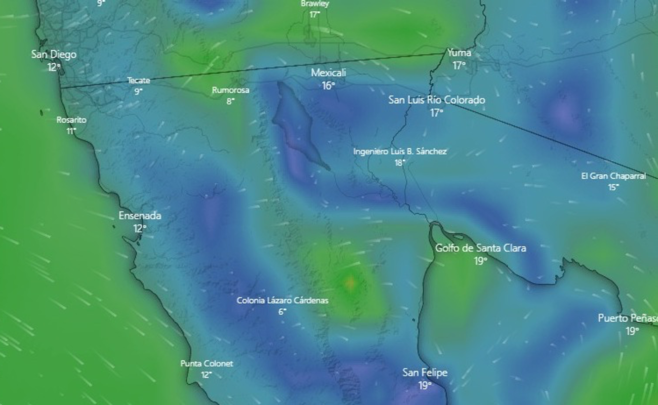 Alerta Protección Civil posibilidad de lluvias en Tecate y la Zona Costa de BC