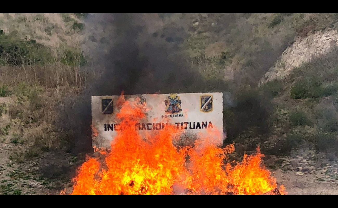 Incinera FGR más de tonelada y media de narcóticos en Baja California