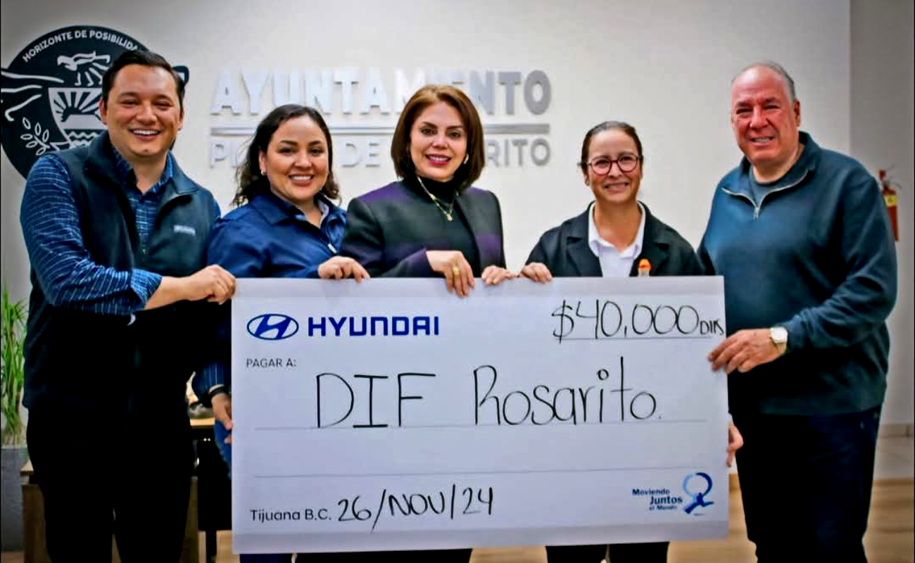 Entrega Hyundai donativo para fortalecer los programas de DIF Municipal