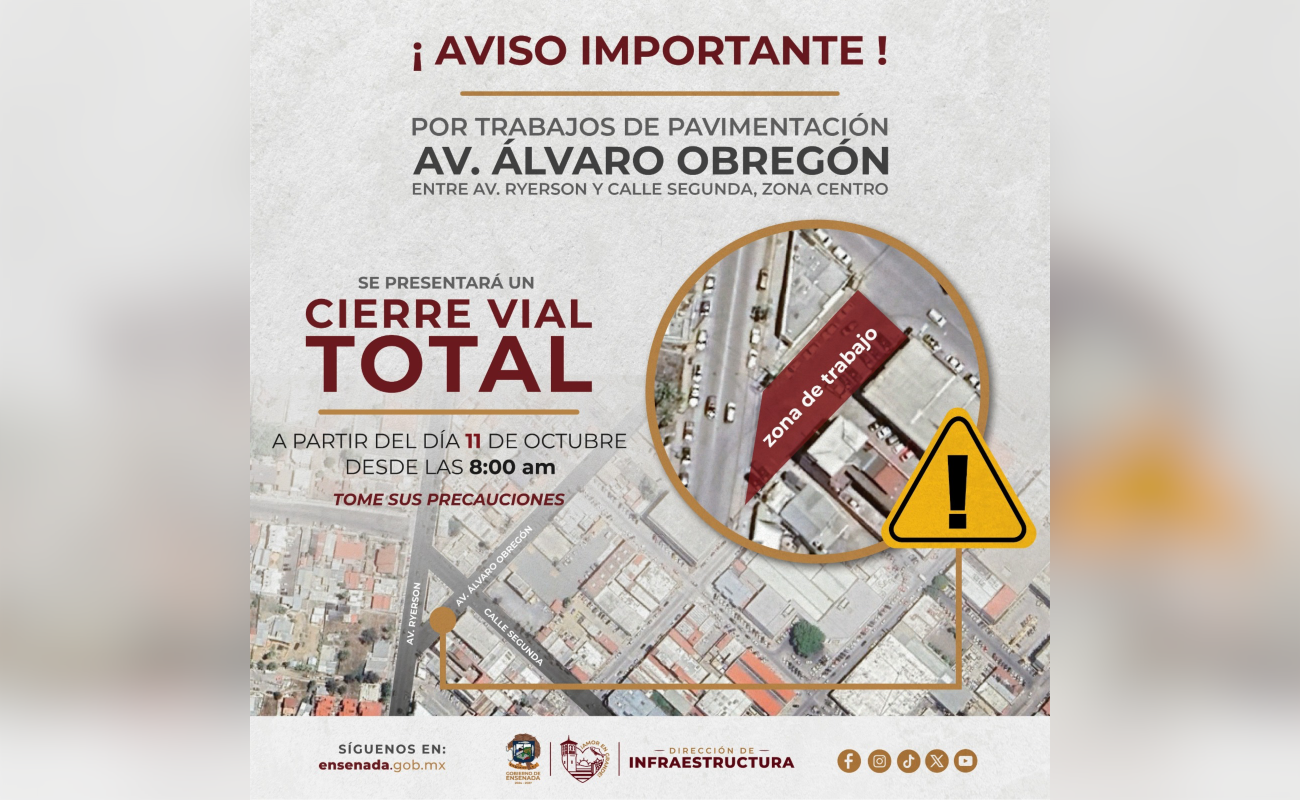 Arrancará Gobierno de Ensenada rehabilitación de la calle Obregón