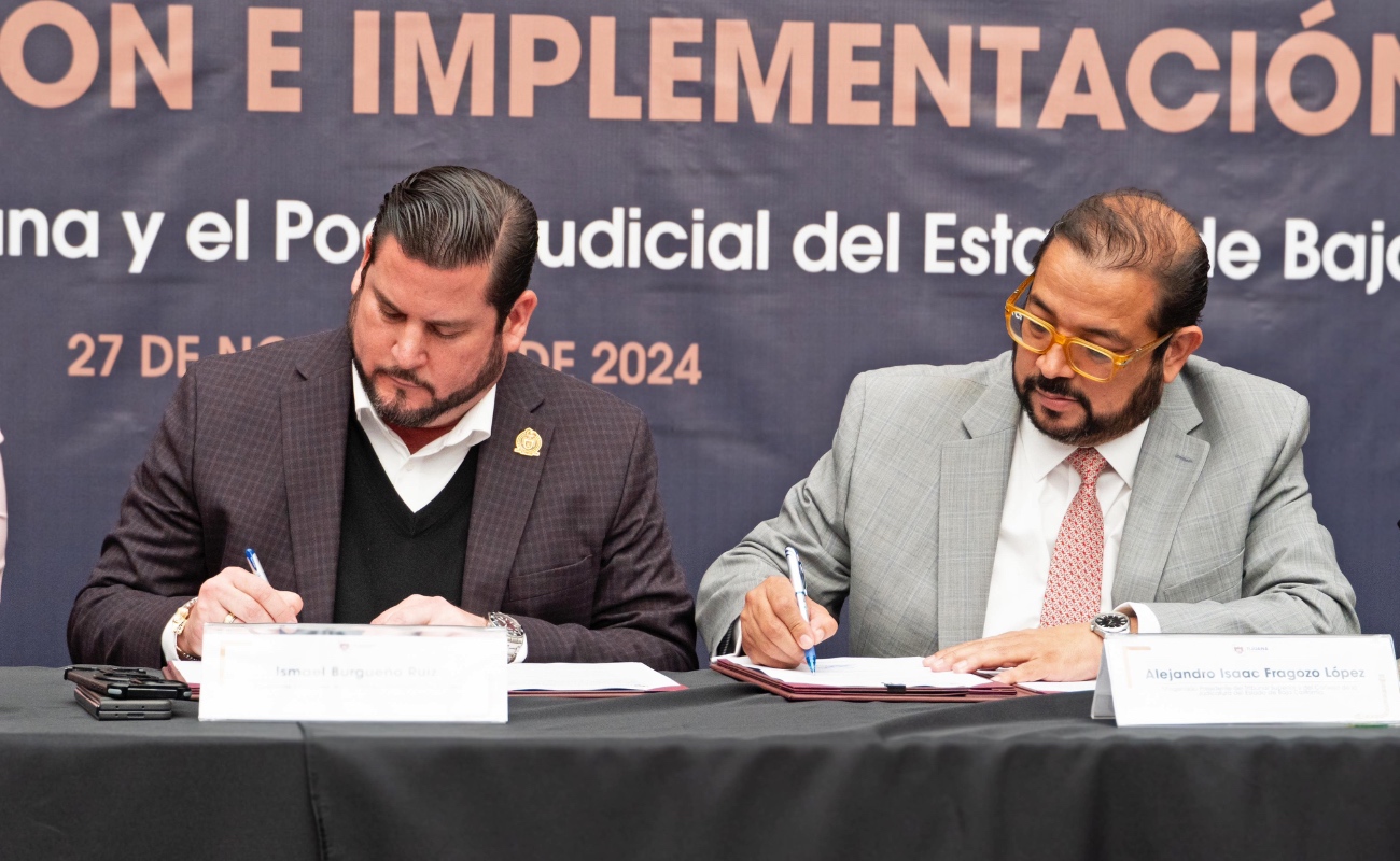 Pactan convenio de colaboración Alcalde Ismael Burgueño y presidente del Tribunal Superior De Justicia, Alejandro Fragozo