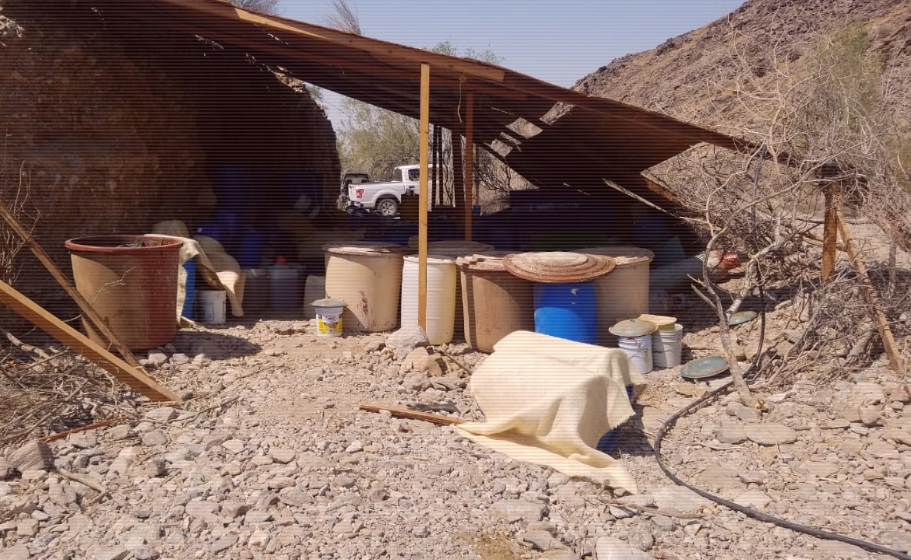 Desmantelan narcolaboratorio en el Valle de Mexicali