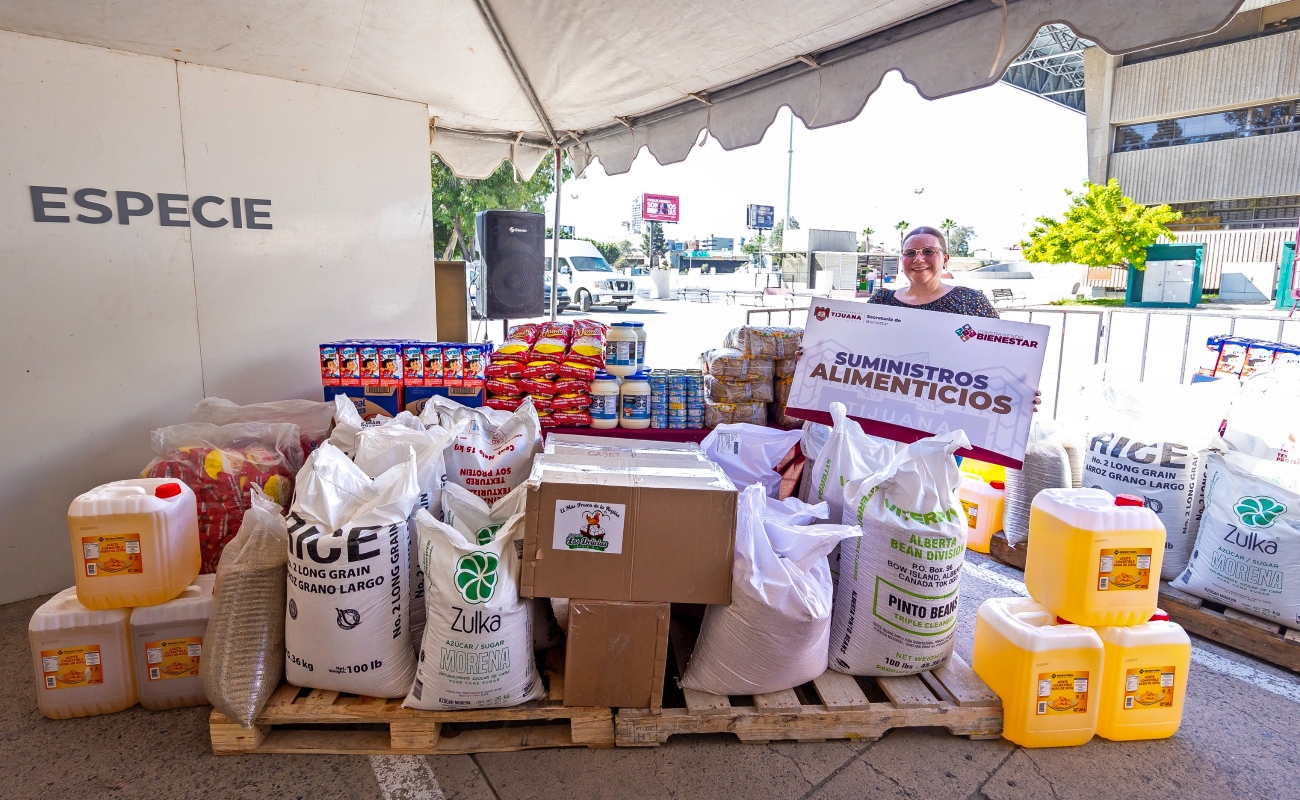 Entrega Gobierno Municipal apoyo alimentario a albergues de Tijuana