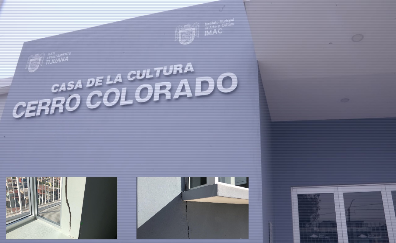 Detectan fallas estructurales en la Casa de la Cultura del Cerro Clorado
