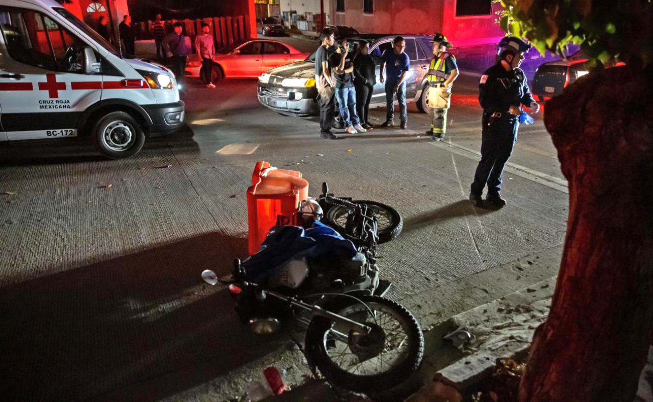 Repartidor de pizza sufre accidente en la colonia Libertad