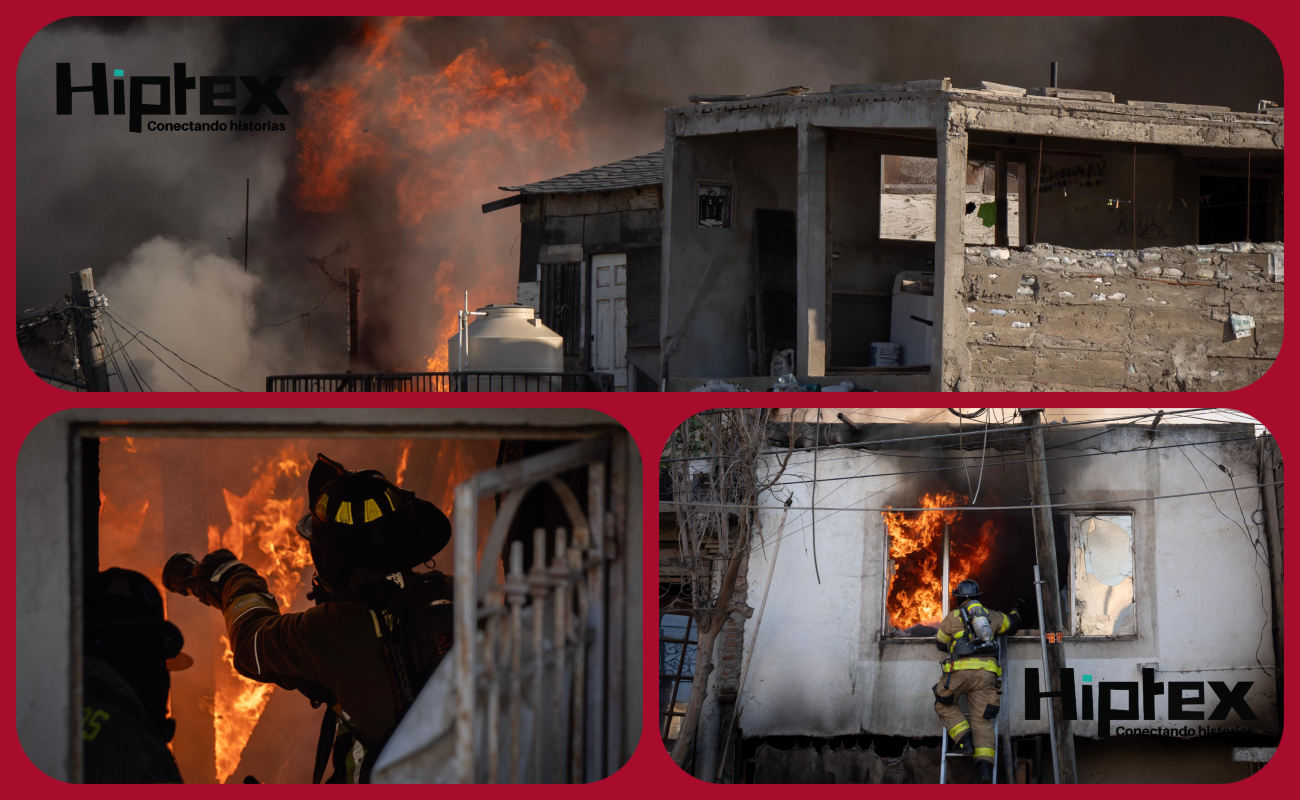 Incendio consume varias casas en colonia 70-76