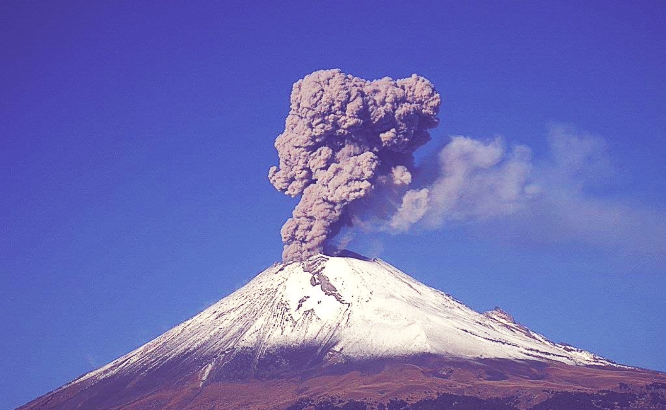 Alerta volcánica sin variación luego 97 exhalaciones del Popocatépetl