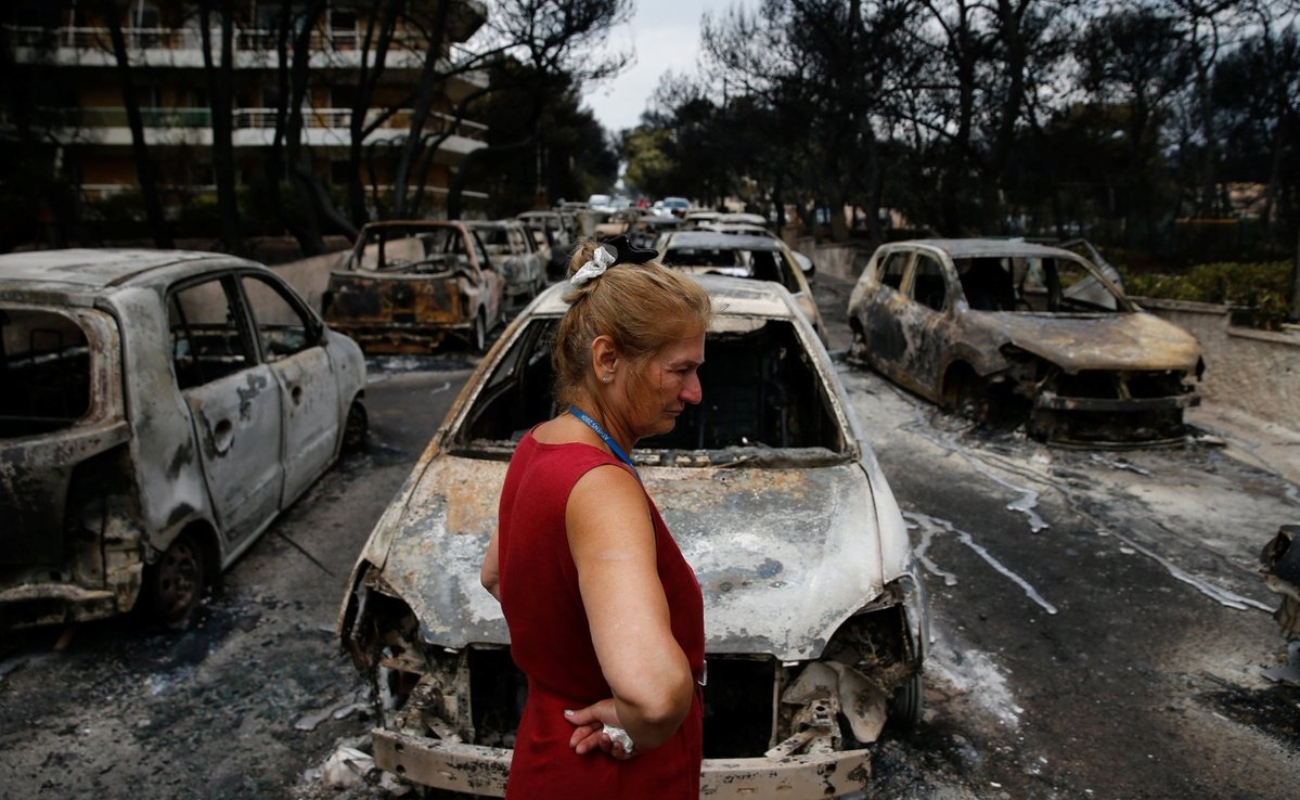 Muerte y desolación dejan incendios en Grecia