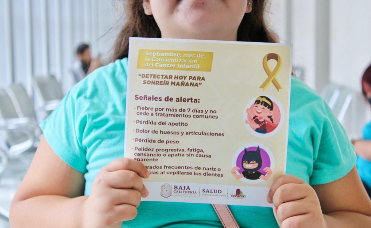 Identificación temprana del cáncer infantil, aumenta probabilidades de éxito; orientan a identificar síntomas