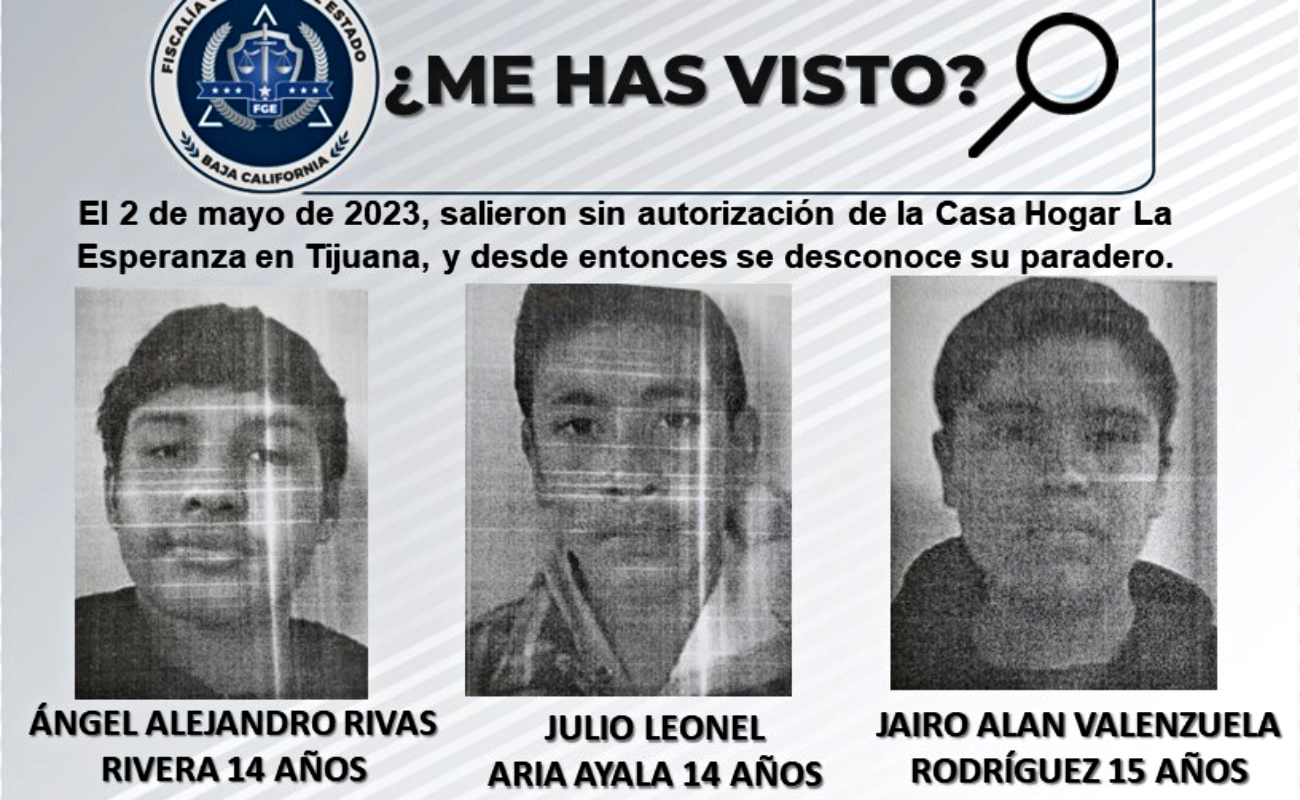 Escapan tres jóvenes de casa hogar en Tijuana