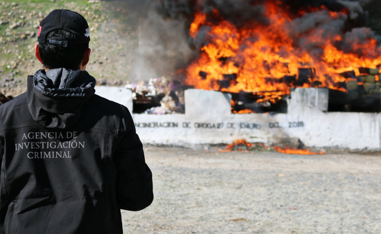 Hacen quema en Tijuana de más de ocho toneladas de marihuana y diversos narcóticos