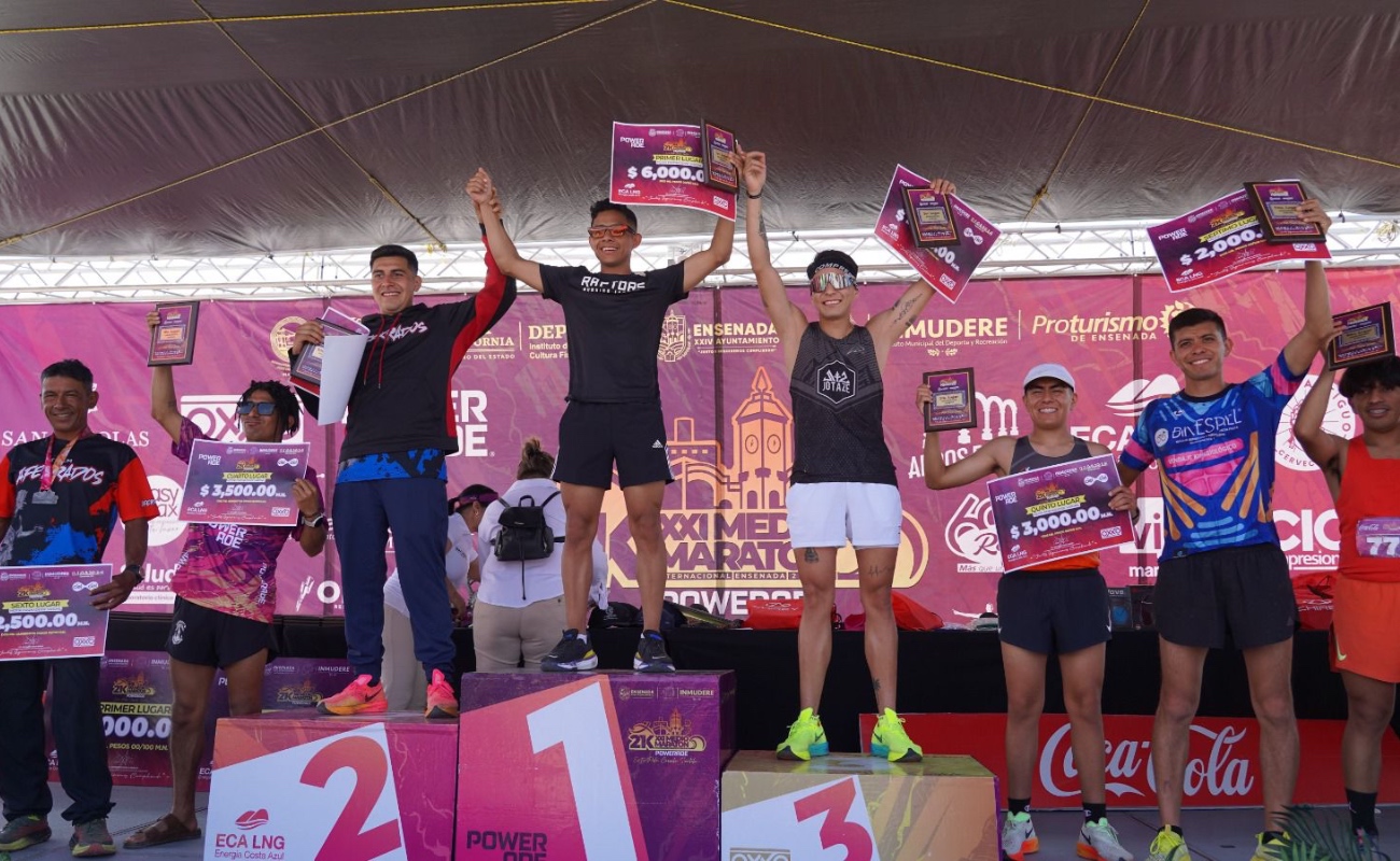 Se vive con éxito el XXI Medio Maratón Powerade Ensenada 2024