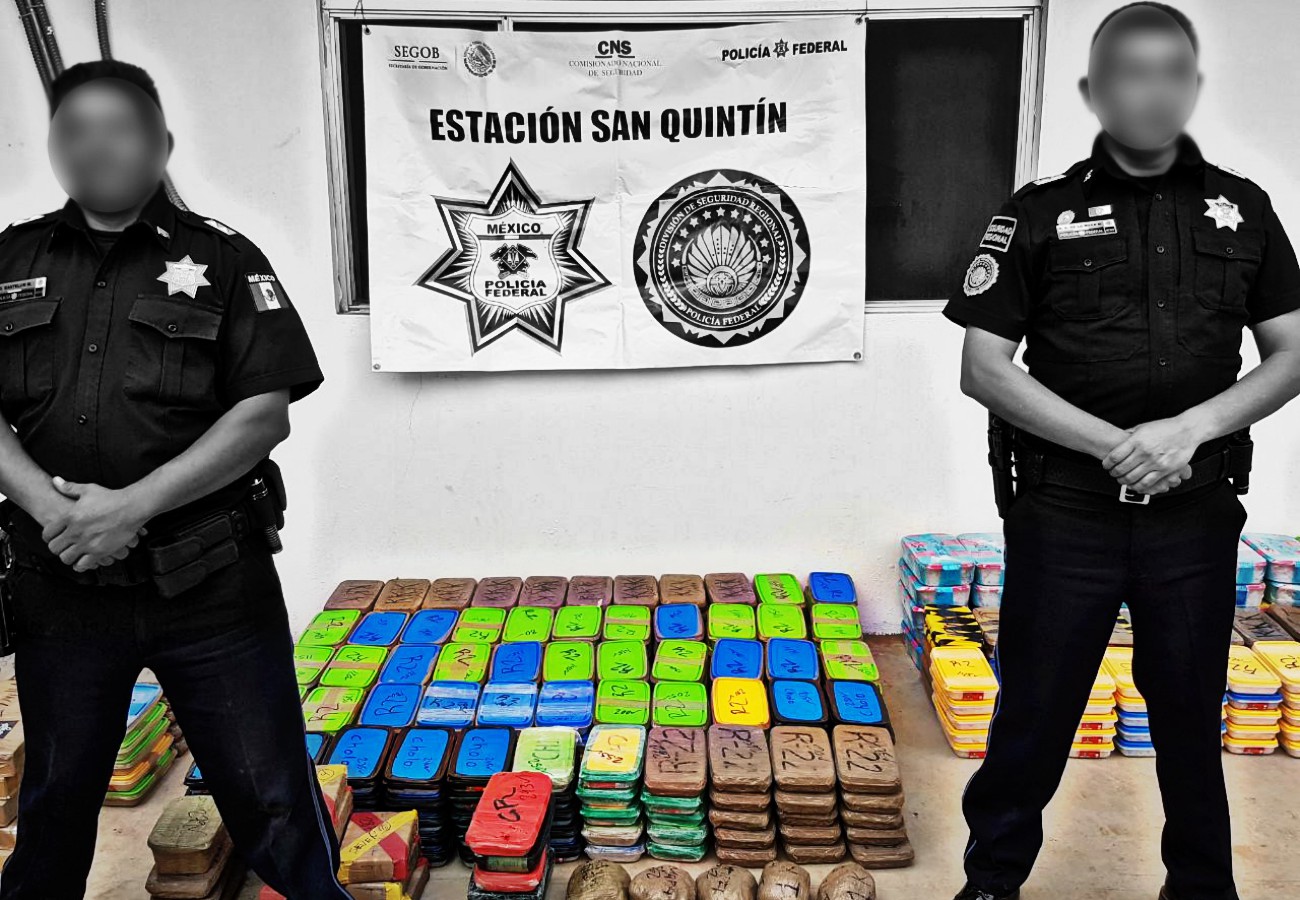 Decomisan 513 kilos de cristal, coca, heroína y goma de opio en Camalú