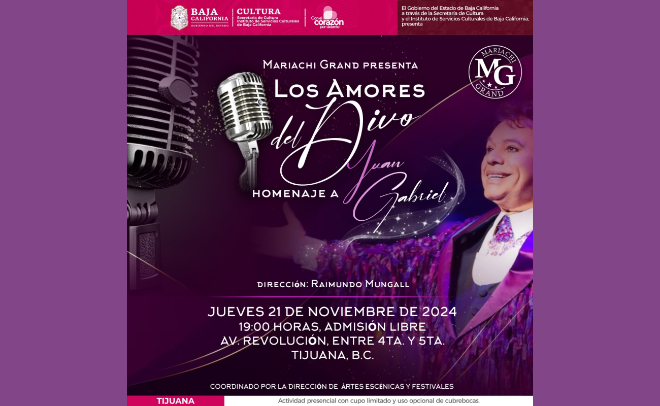 Celebrarán a Juan Gabriel con homenaje en Avenida Revolución; conmemorarán el Día de Músico