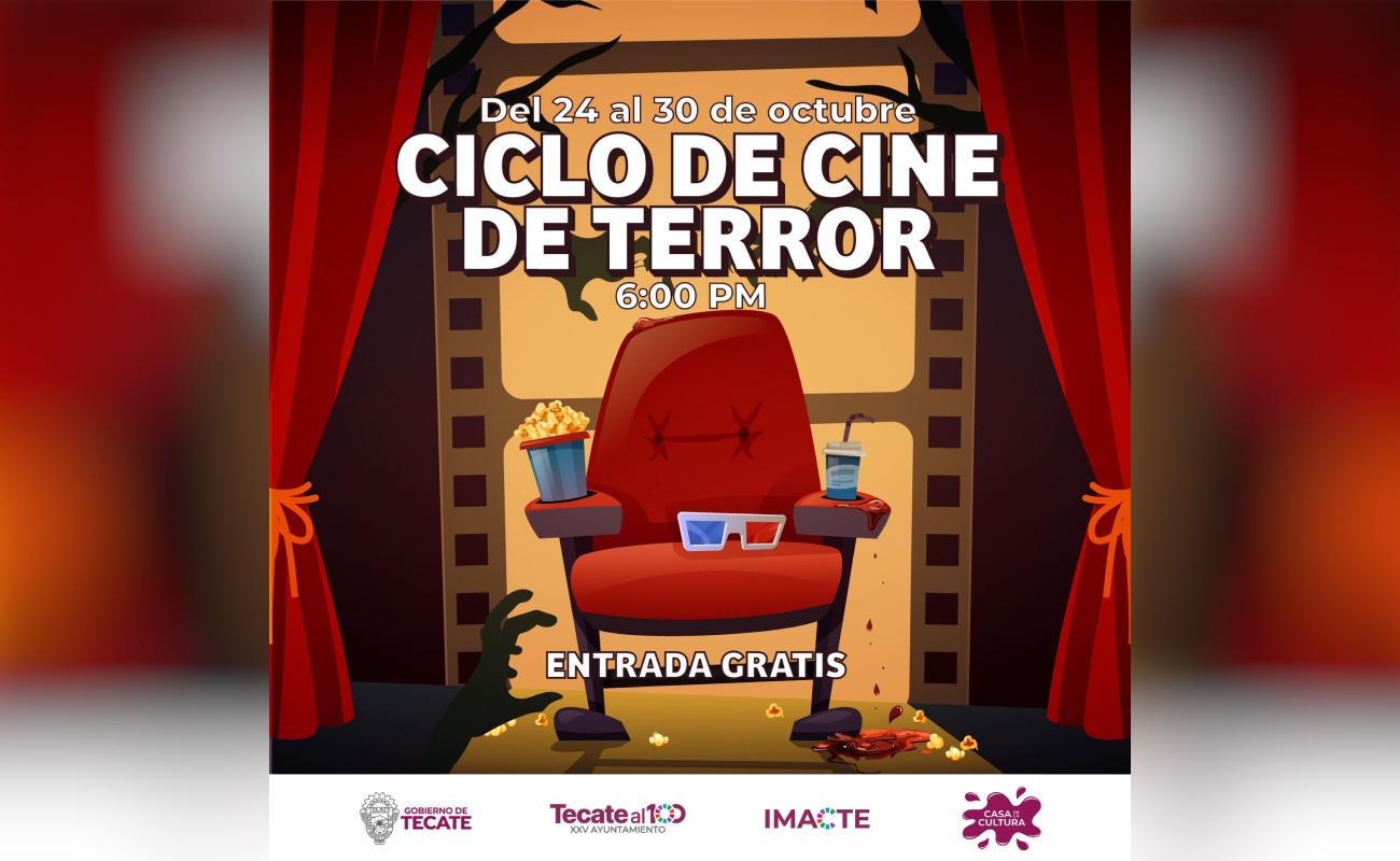 Proyectarán películas clásicas en Ciclo de Cine de Terror sin costo en IMACTE