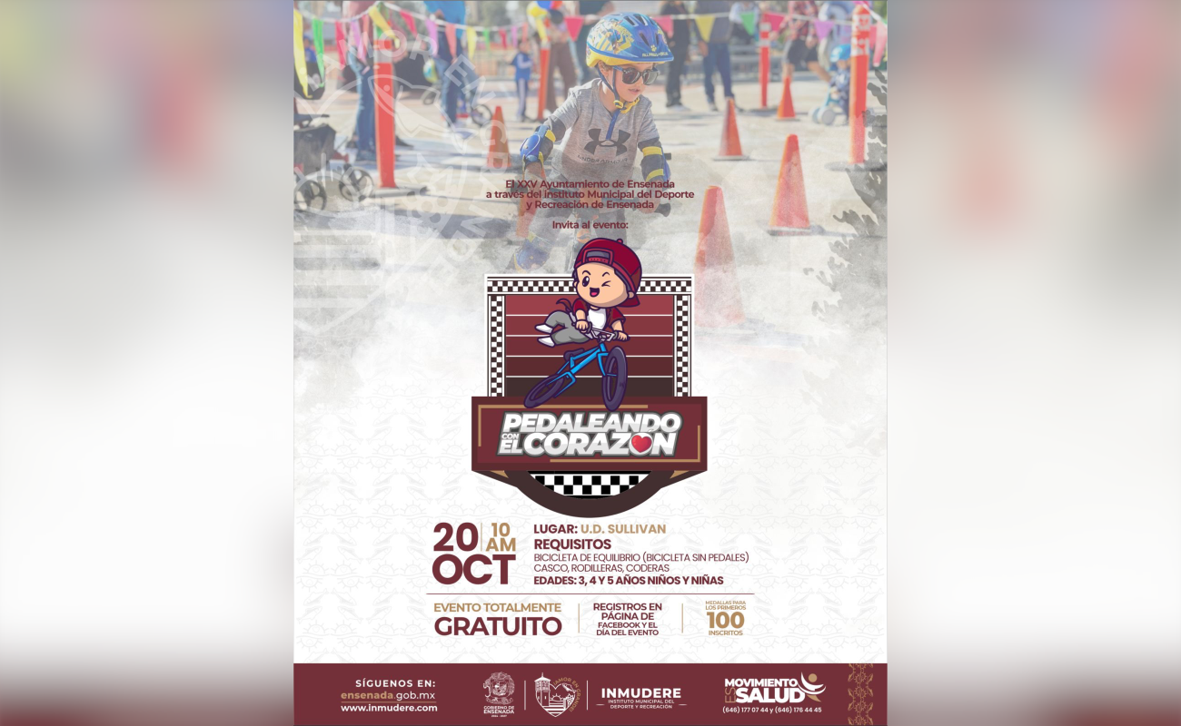 Invita Gobierno de Ensenada a celebrar octubre haciendo deporte