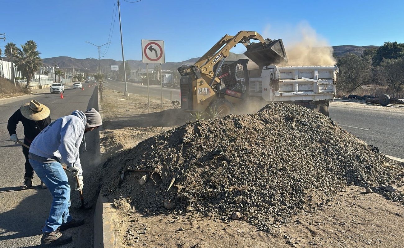 Realizan acciones de mejoramiento urbano en Ensenada