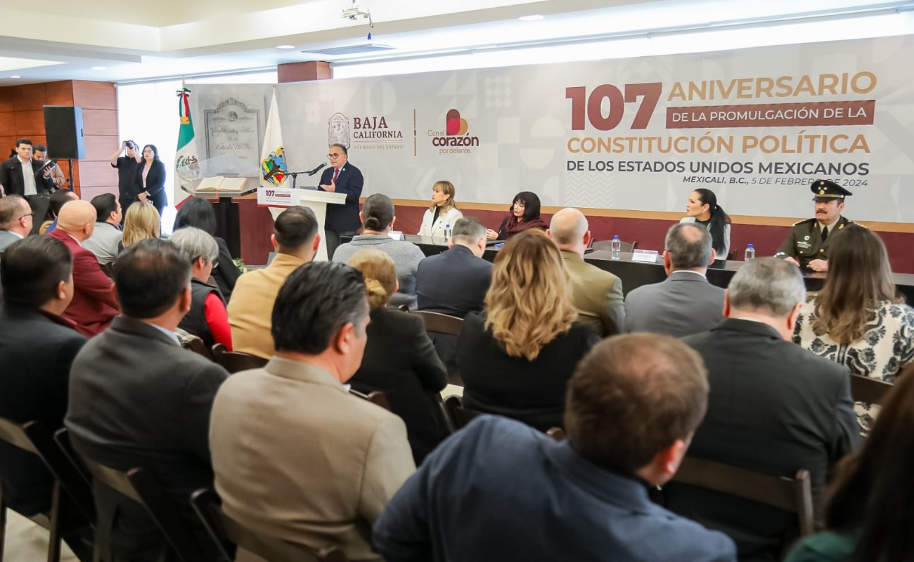 Conmemora Gobierno de BC el 107 Aniversario de la Constitución Mexicana