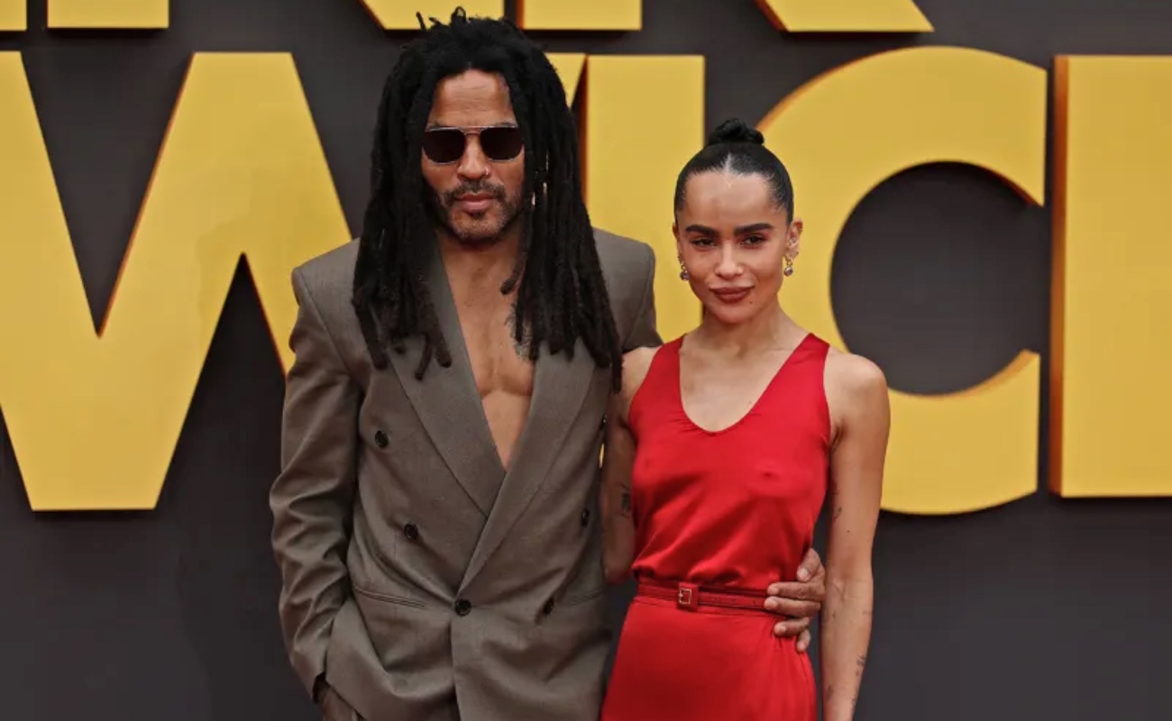 Lenny Kravitz y Zoë Kravitz brillan en la premier europea de Blink Twice