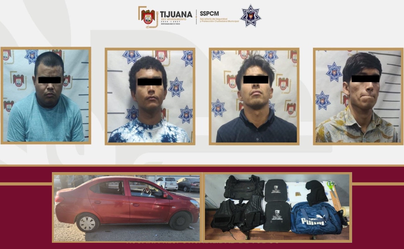 Aseguran a cuatro sujetos y confiscan cartuchos útiles en fraccionamiento Alameda