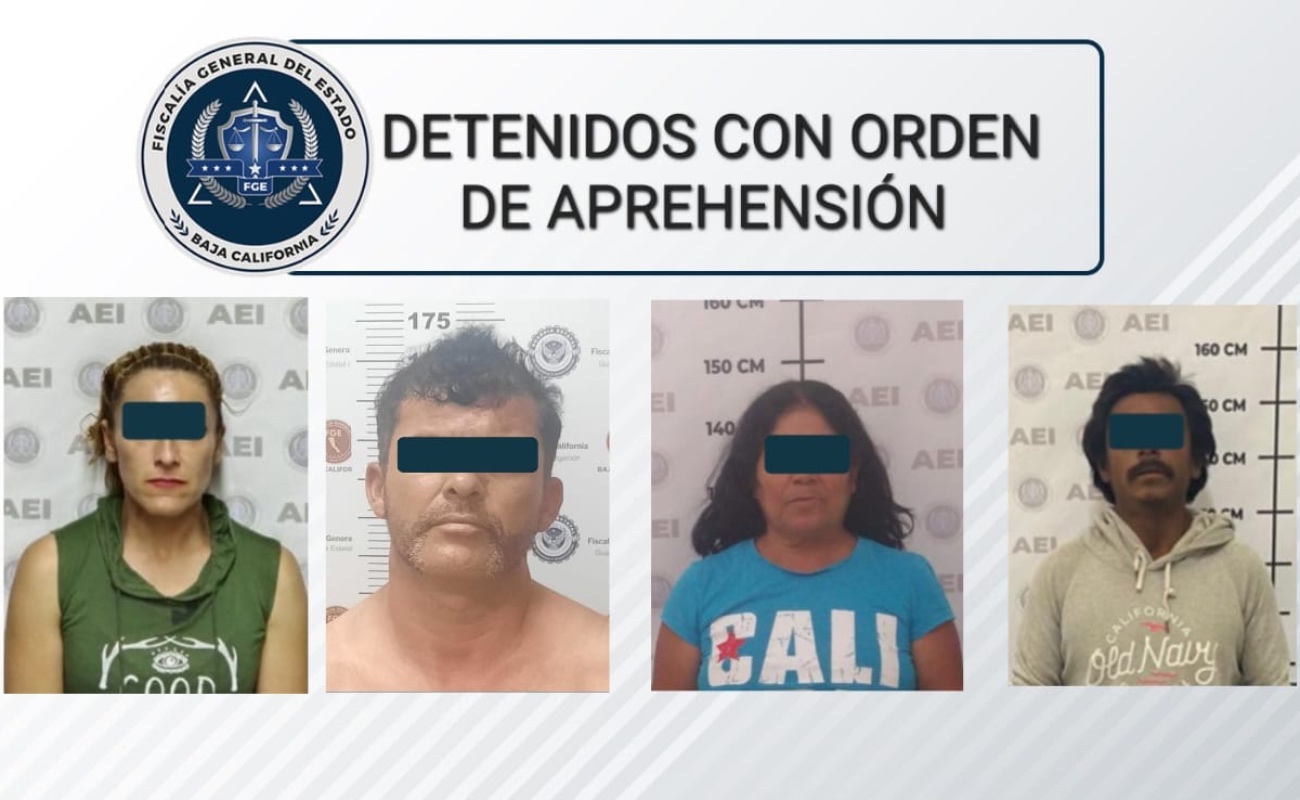 Detiene FGE a cuatro presuntos delincuentes en Ensenada