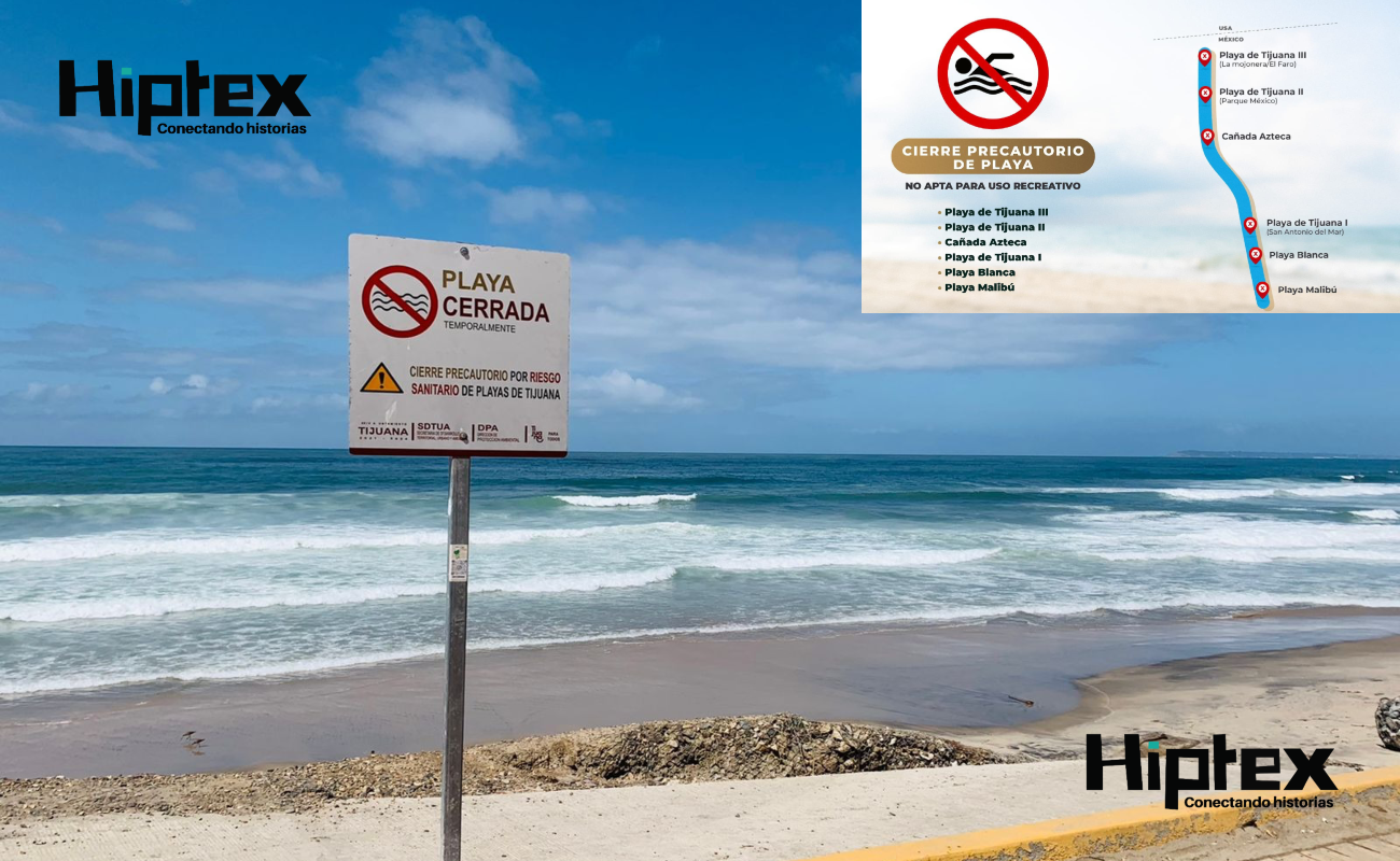 Anuncia Ayuntamiento de Tijuana el cierre precautorio de playas
