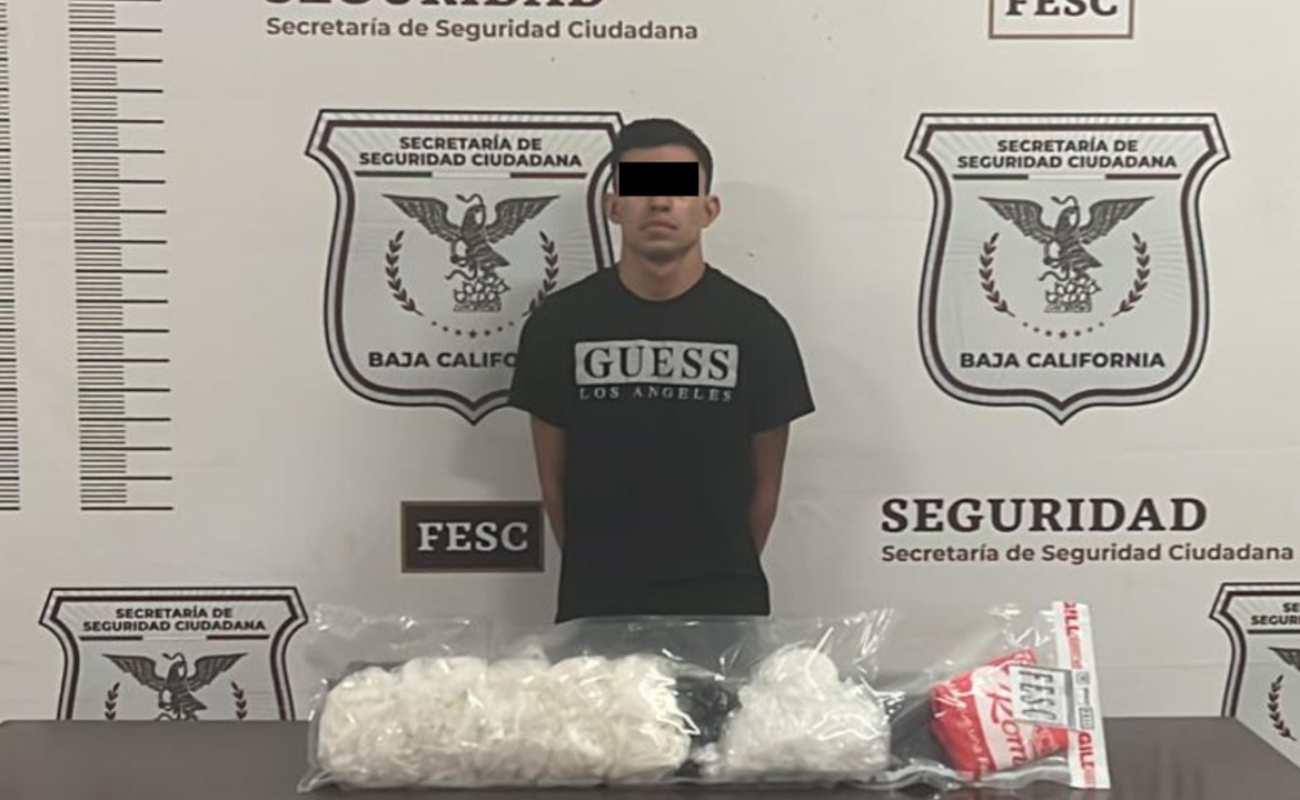 Decomisa FESC fentanilo, metanfetamina y heroína en Tijuana; hay un detenido