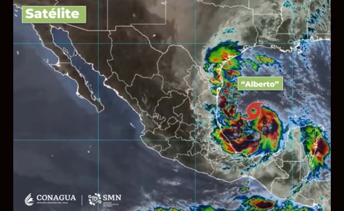 Tormenta tropical “Alberto” toca tierra en Ciudad Madero, Tamaulipas