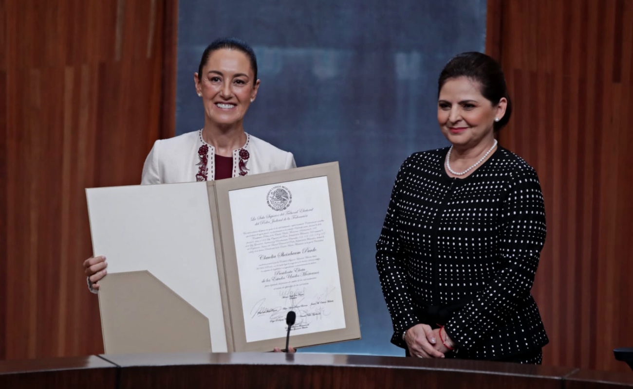 Recibe Claudia Sheinbaum constancia de presidenta electa