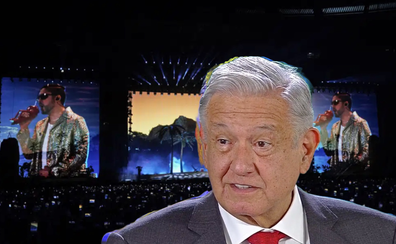 Pide López Obrador a Bad Bunny ofrecer un concierto en el Zócalo de CDMX