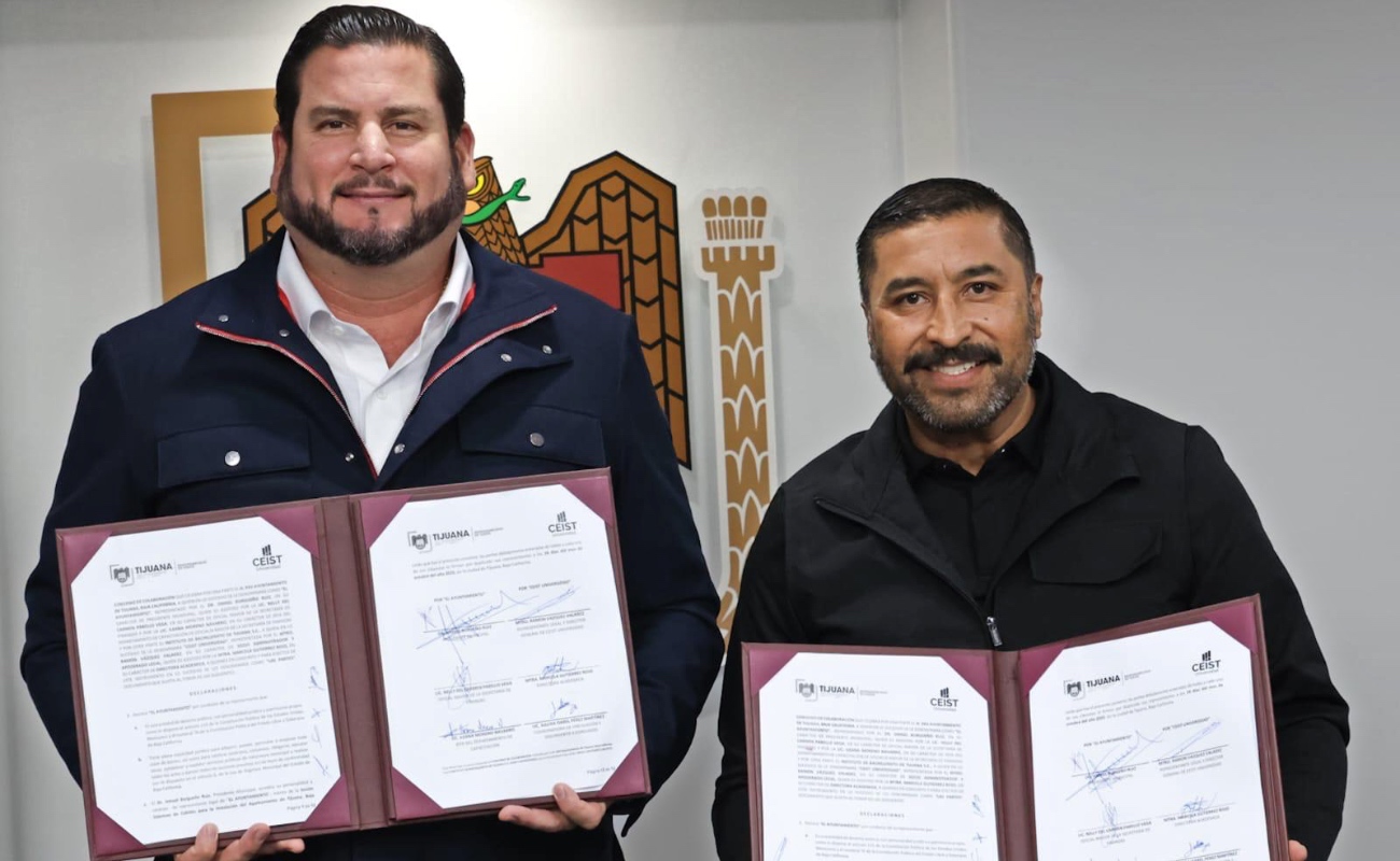 Firma Gobierno Municipal convenio de vinculación con CEIST Universidad