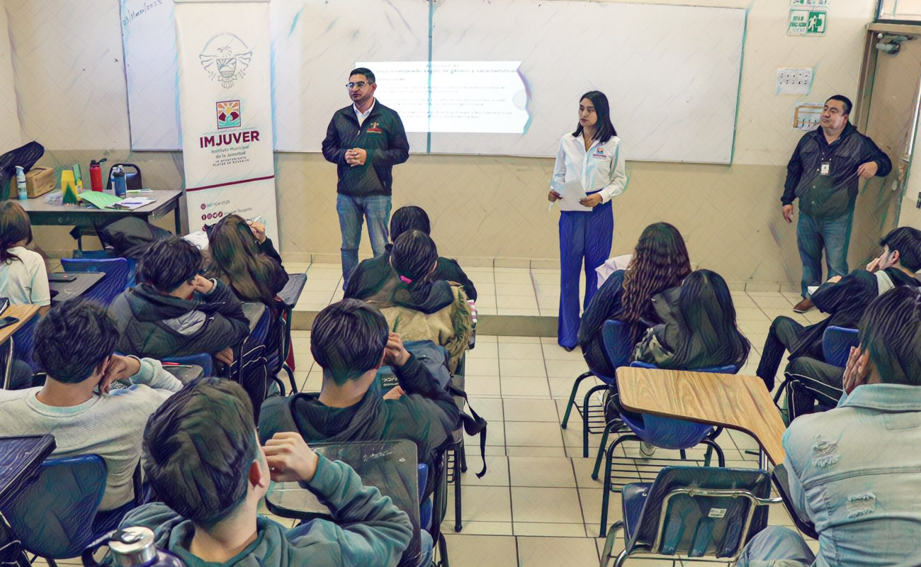 Imparte  IMJUVER taller “Disminuyendo las brechas de género" a estudiantes del Colegio de Bachilleres