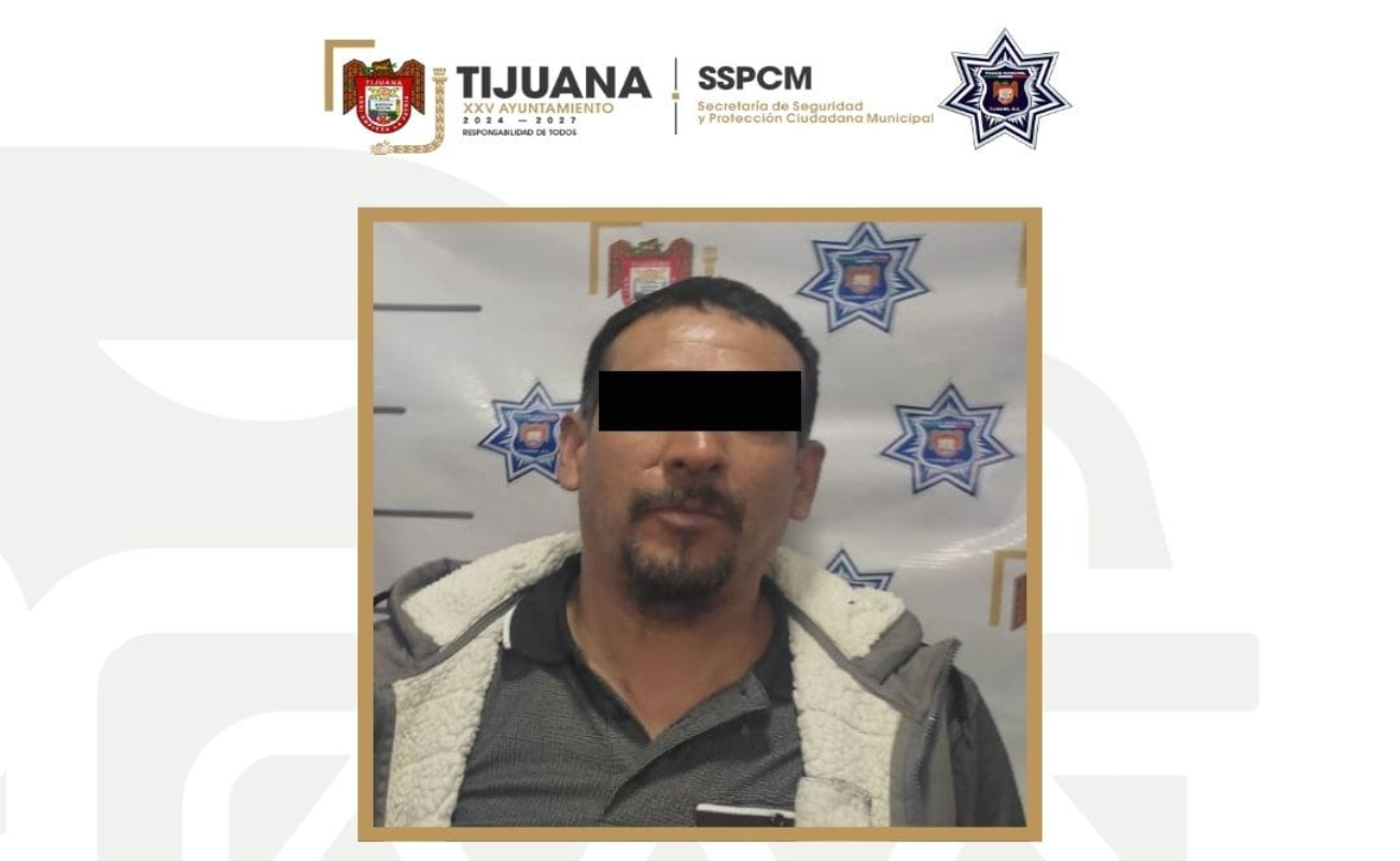 Detiene Policía Municipal de Tijuana a agresor sexual de una menor