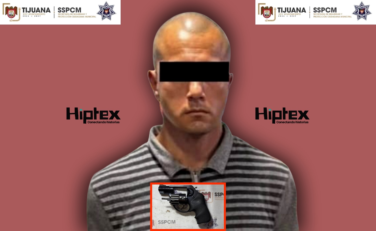 Aseguran a sujeto por presunta portación de arma de fuego
