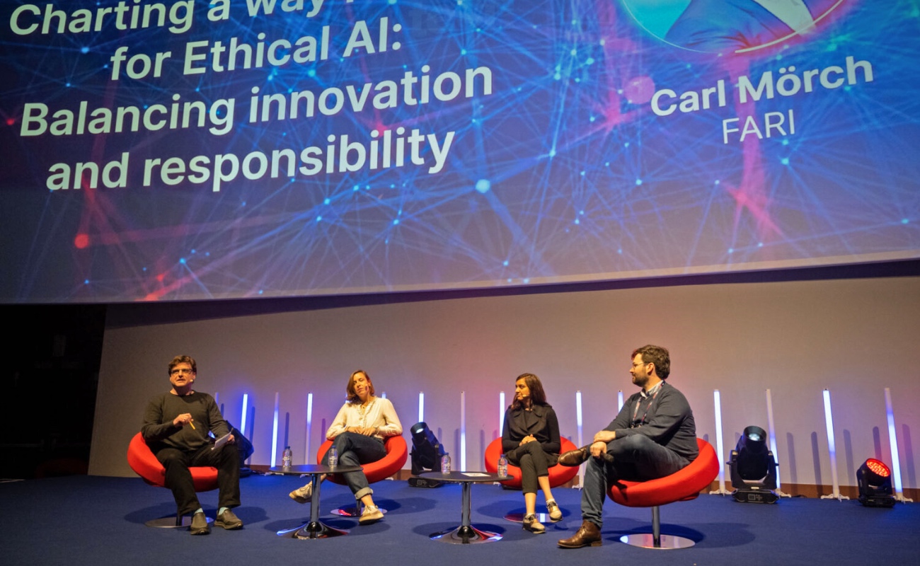 Investigadores europeos discuten los desafíos éticos que acompañan al avance de la inteligencia artificial y la biotecnología durante una conferencia en Bruselas.