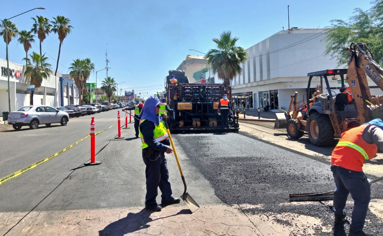 Avanza rehabilitación de avenida Francisco I. Madero en Mexicali