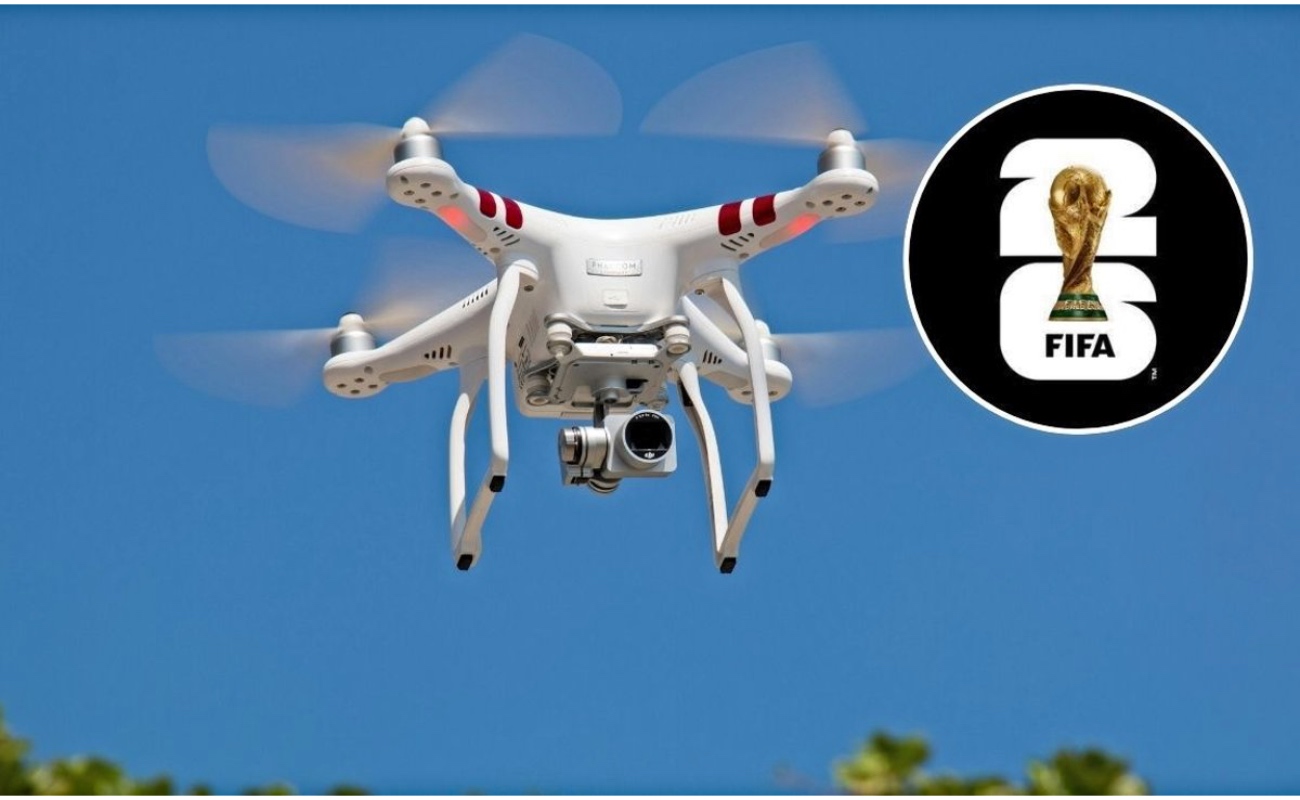 Drones y sistemas de vigilancia inteligente serán utilizados en los alrededores del Estadio Azteca como parte del operativo tecnológico para el Mundial 2026.