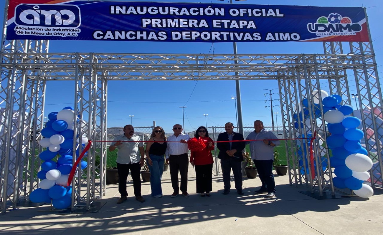 Inaugura AIMO unidad deportiva para comunidad industrial de Otay