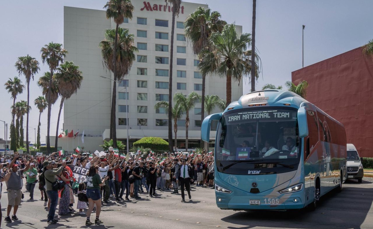 La selección iraní dejó la ciudad para trasladarse a California, donde este domingo enfrentará a Nueva Zelanda.